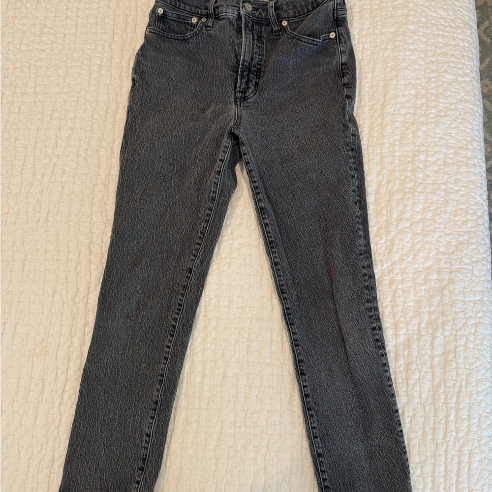 Madewell Women's Gray straight leg Jeans